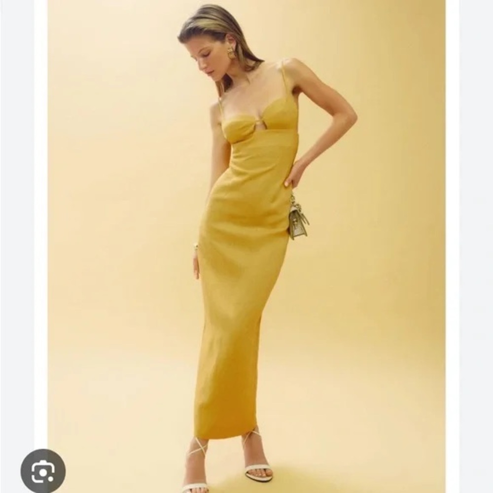 Reformation Malibu linen dress